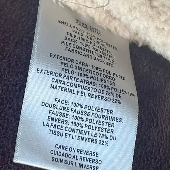 Levi's Mens Sherpa Lined Midweight Faux Shearling Coat XL